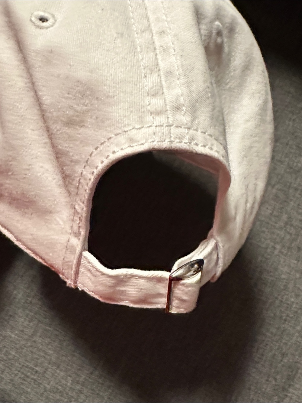 Mighty Fine White Cotton hat with Blue Logo Stitching - Picture 4 of 5